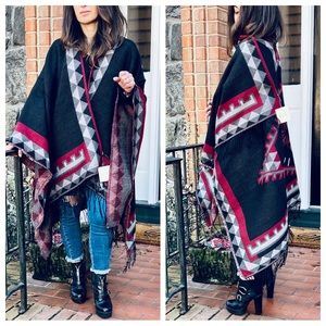 #40 Boho Fabulous Oversized Poncho Shawl